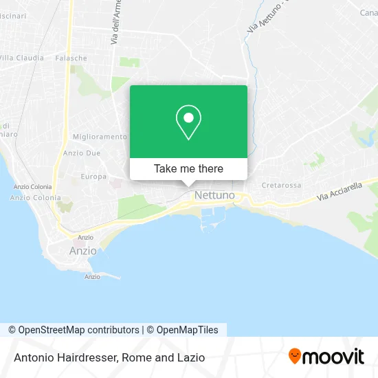 Antonio Hairdresser map
