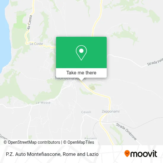 P.Z. Auto Montefiascone map