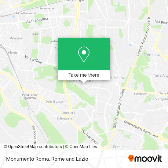 Monumento Roma map