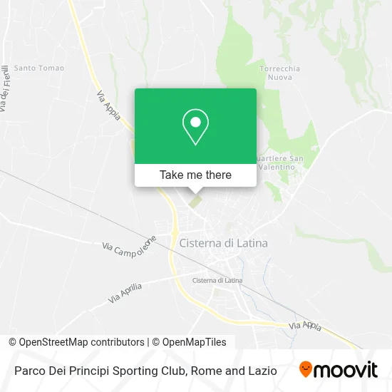 Parco Dei Principi Sporting Club map