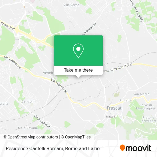 Residence Castelli Romani map