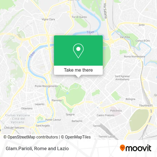 Glam.Parioli map