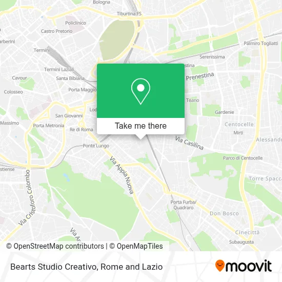 Bearts Studio Creativo map