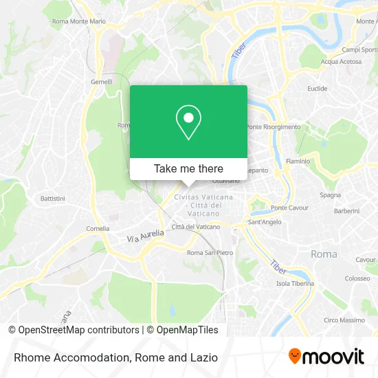 Rhome Accomodation map