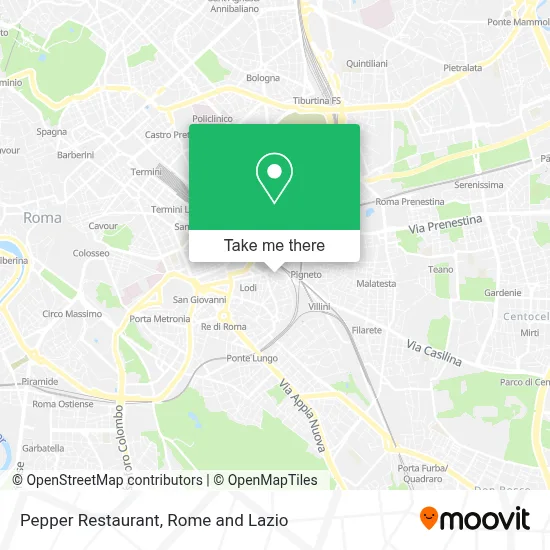 Pepper Restaurant map