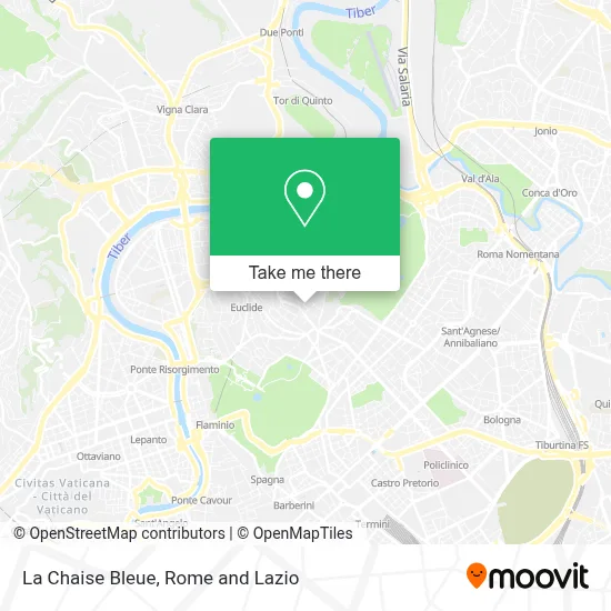 La Chaise Bleue map
