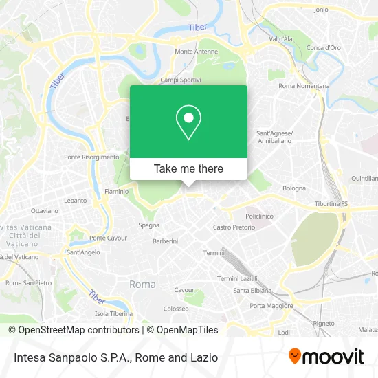 Intesa Sanpaolo S.P.A. map