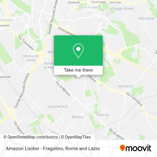Amazon Locker - Fragolino map