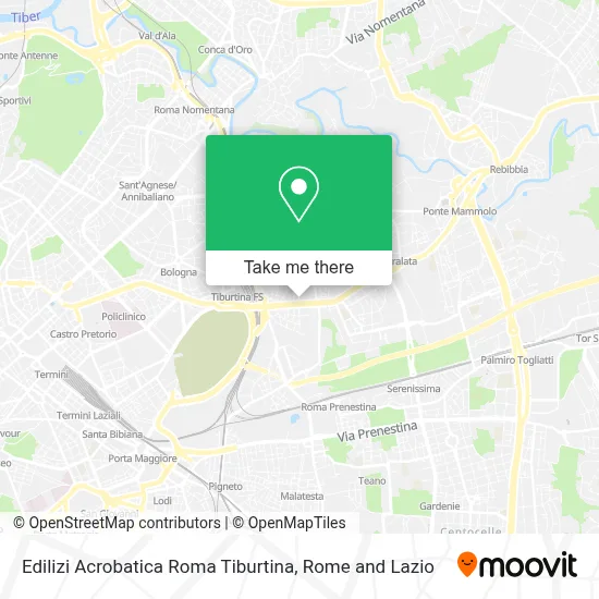 Edilizi Acrobatica Roma Tiburtina map
