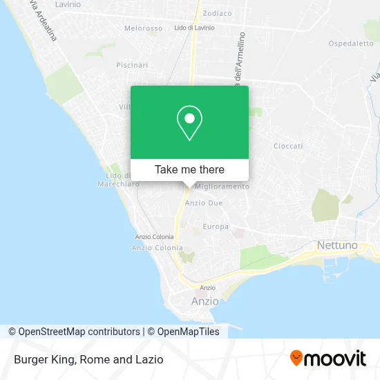 Burger King map