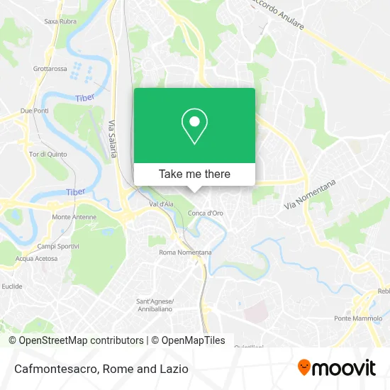 Cafmontesacro map