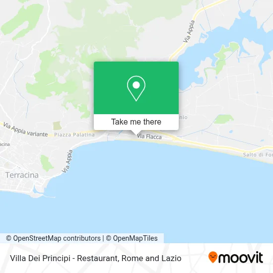 Villa Dei Principi - Restaurant map