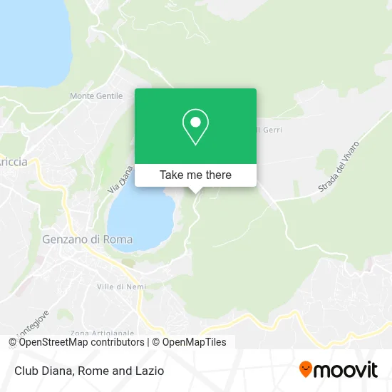 Club Diana map