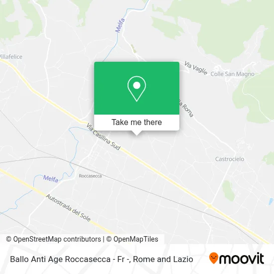 Ballo Anti Age Roccasecca  - Fr - map