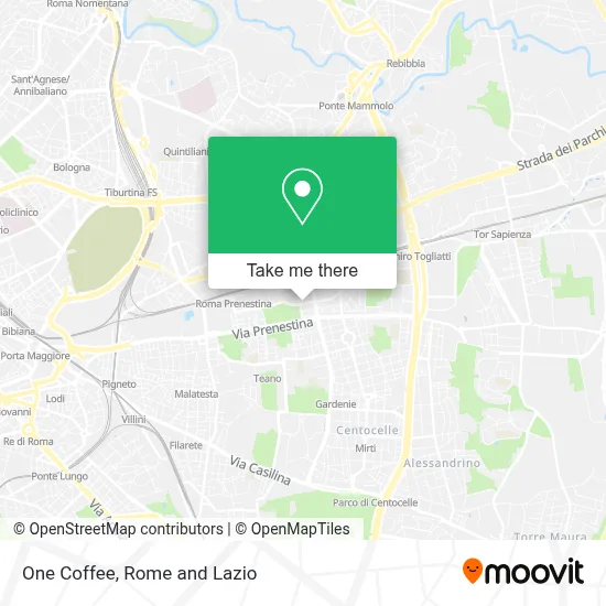 One Coffee map
