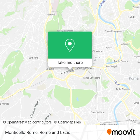 Monticello Rome map