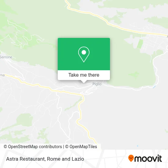 Astra Restaurant map