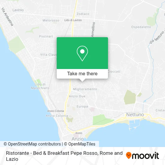 Ristorante - Bed & Breakfast Pepe Rosso map