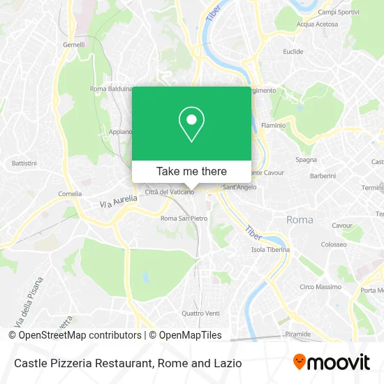 Castle Pizzeria Restaurant map