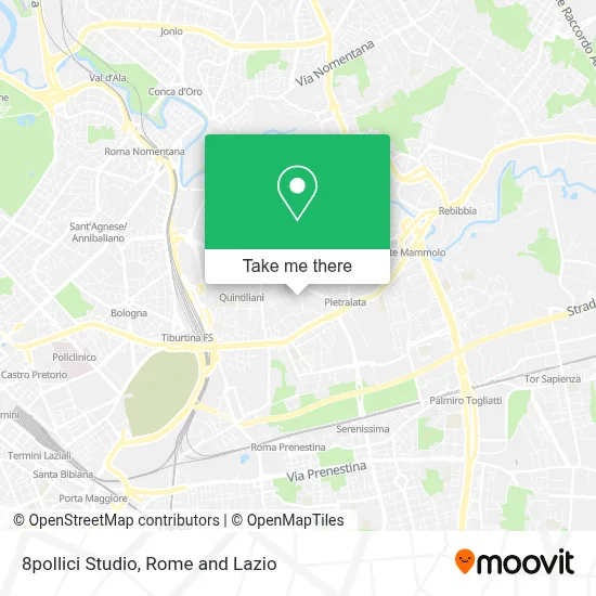 8pollici Studio map