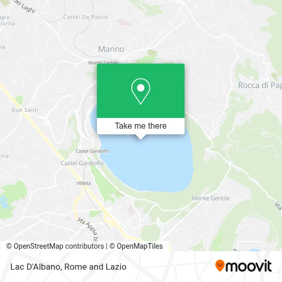 Lac D'Albano map