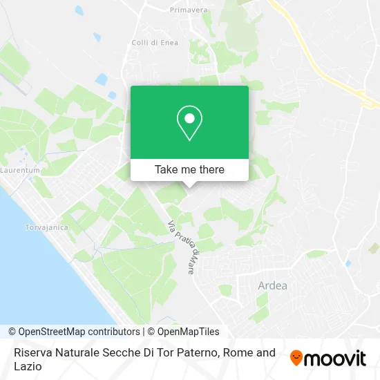 Riserva Naturale Secche Di Tor Paterno map