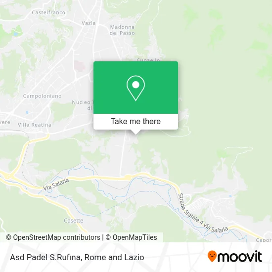 Asd Padel S.Rufina map