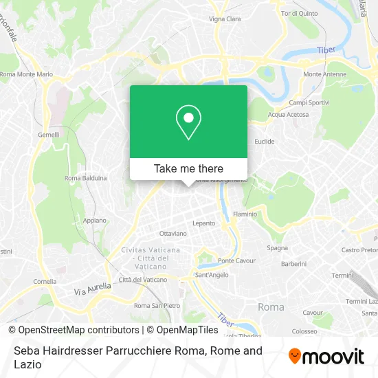 Seba Hairdresser Parrucchiere Roma map