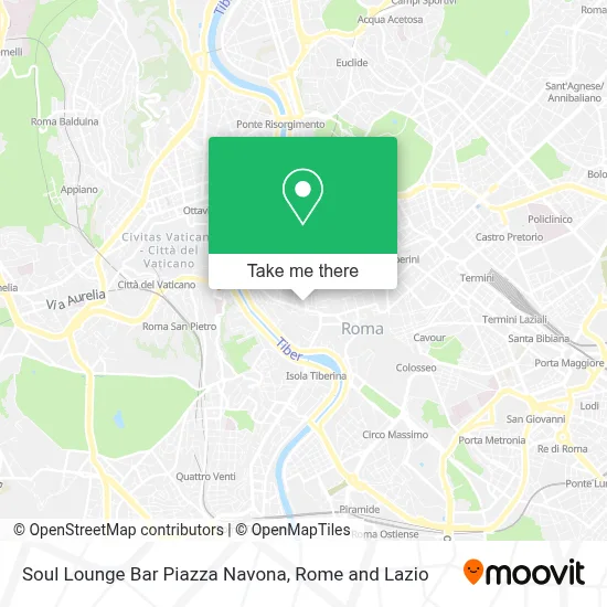 Soul Lounge Bar Piazza Navona map