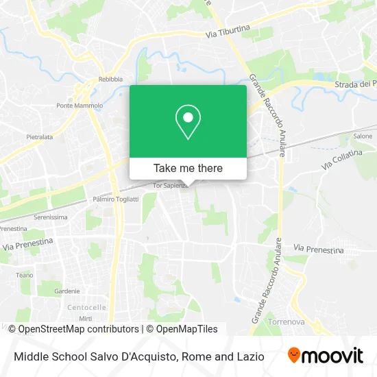 Middle School Salvo D'Acquisto map