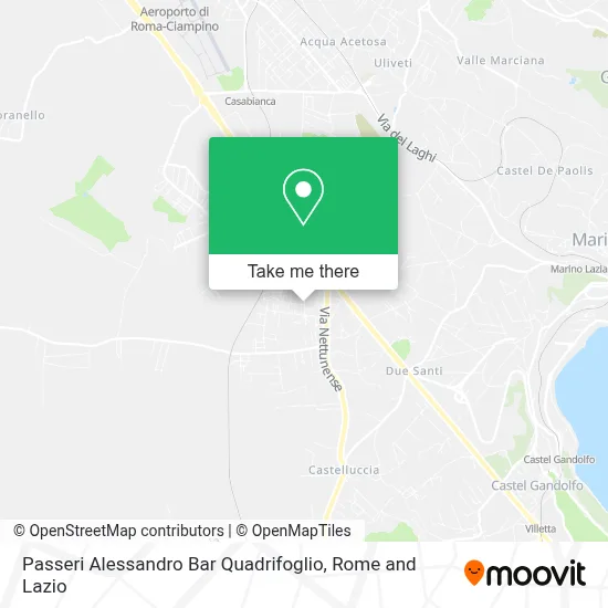 Passeri Alessandro Bar Quadrifoglio map
