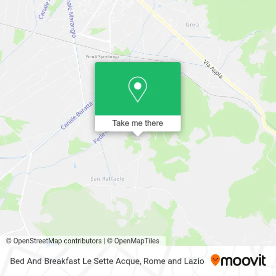 Bed And Breakfast Le Sette Acque map