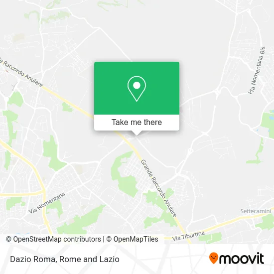 Dazio Roma map