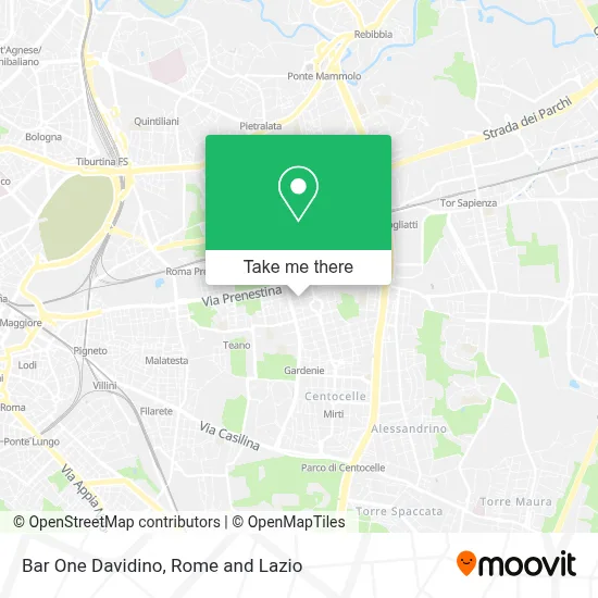 Bar One Davidino map