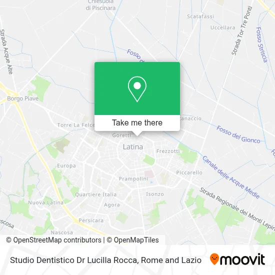 Studio Dentistico Dr Lucilla Rocca map