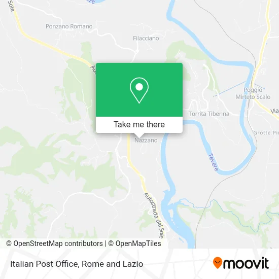 Italian Post Office map