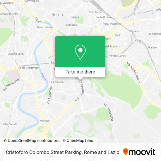Cristoforo Colombo Street Parking map