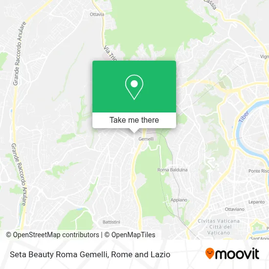 Seta Beauty Roma Gemelli map
