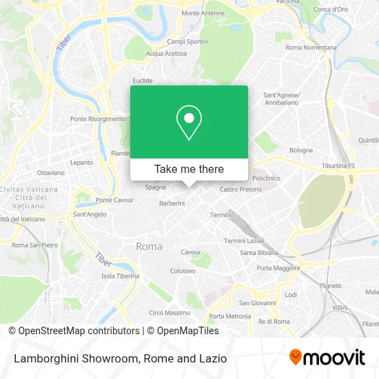 Lamborghini Showroom map