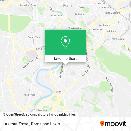 Azimut Travel map