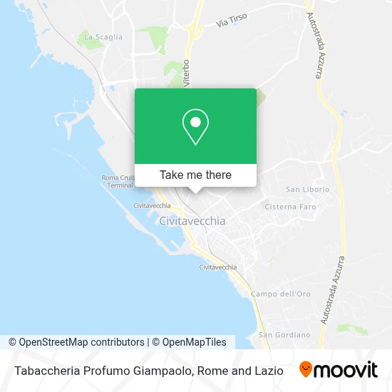 Tabaccheria Profumo Giampaolo map