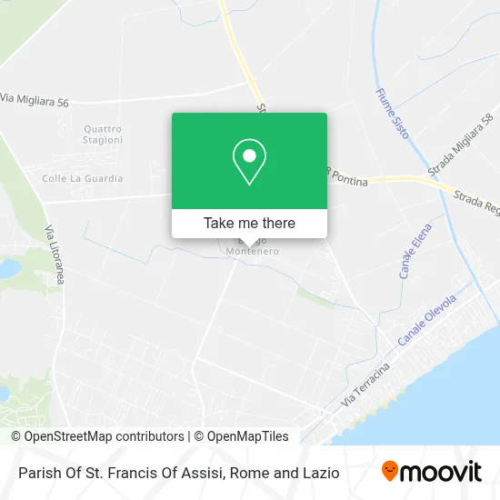 Parish Of St. Francis Of Assisi map