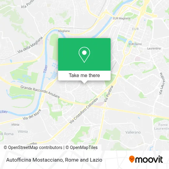 Autofficina Mostacciano map