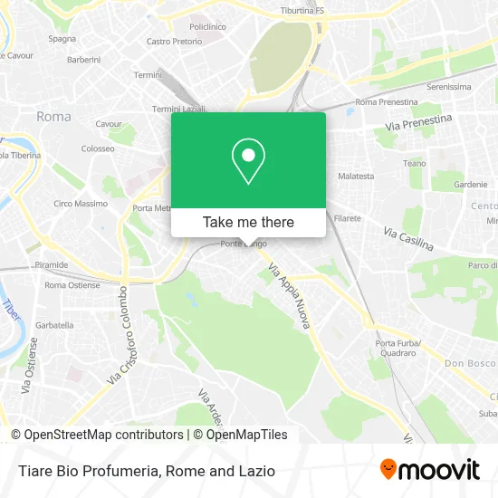 Tiare Bio Profumeria map