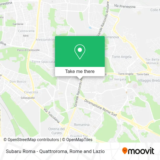 Subaru Roma - Quattroroma map