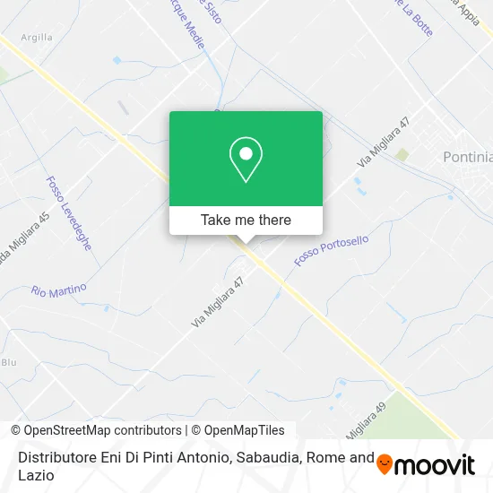 Distributore Eni Di Pinti Antonio, Sabaudia map