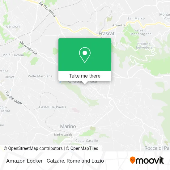 Amazon Locker - Calzare map