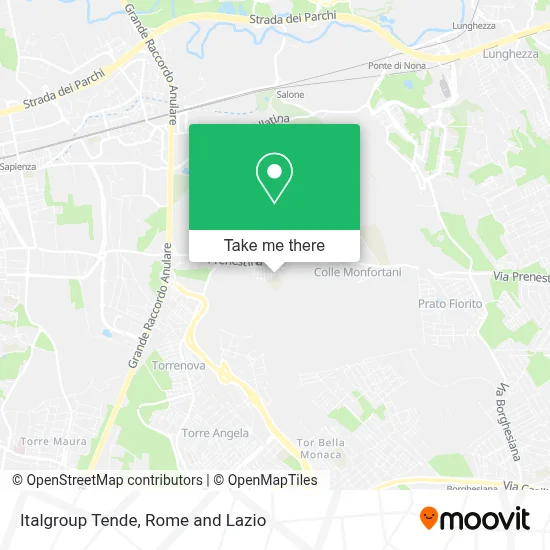 Italgroup Tende map