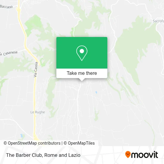 The Barber Club map