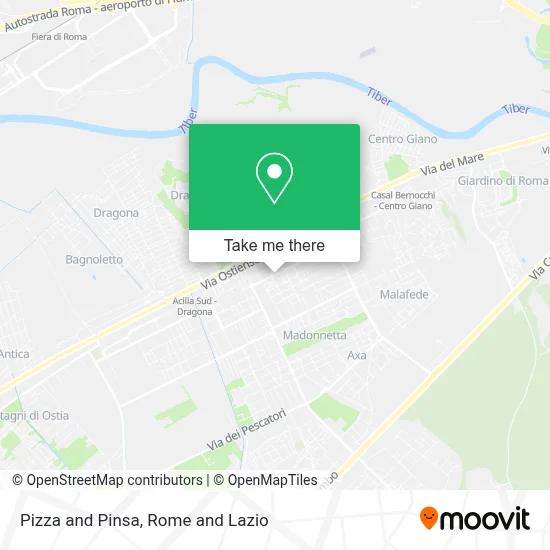 Pizza and Pinsa map